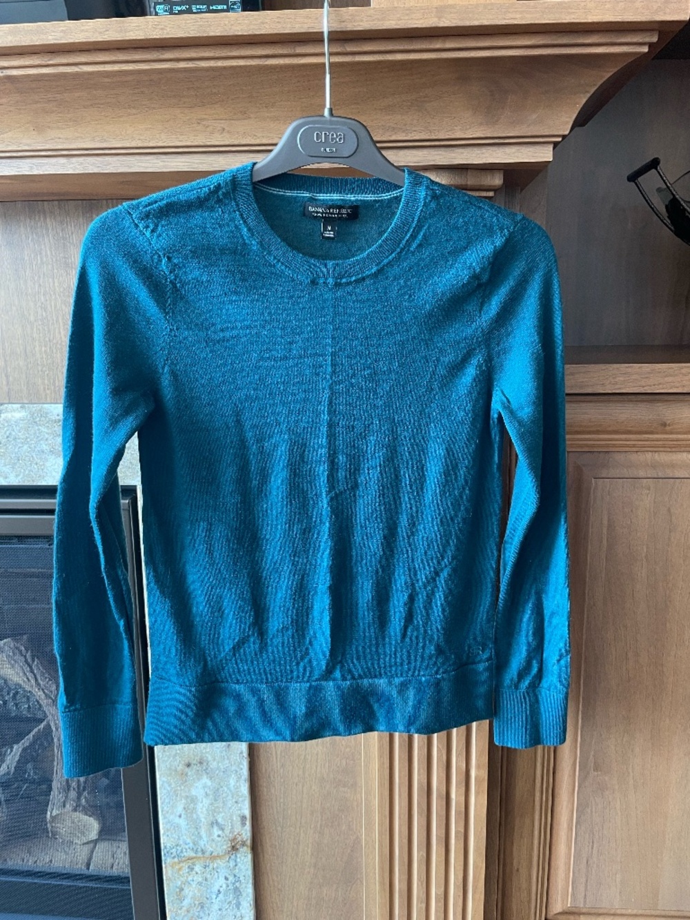 Banana Republic Silk Cashmere Dark Green Long Sleeve Sweater Women's M